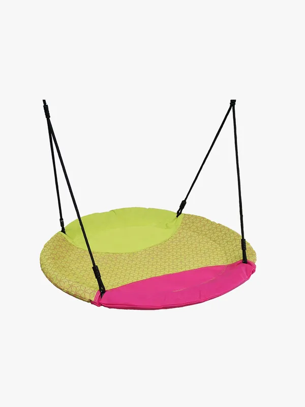 Hörby Bruk Kompisgunga Rund Lime/rosa