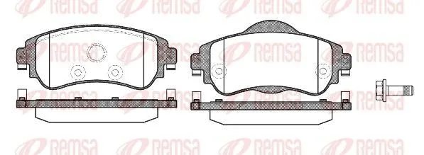 Bromsbelägg REMSA 1464.08