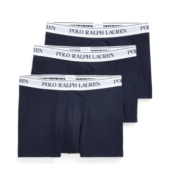 Polo Ralph Lauren för män. 714830299056 Förpackning med 3 boxershorts i marinblå färg (L), Hemkläder, Bomull, Marino