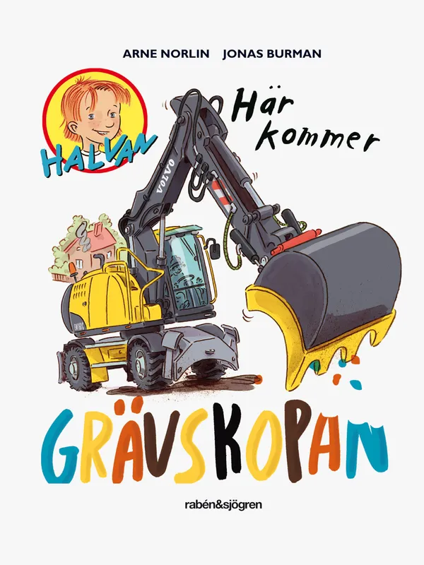 Halvan Här kommer grävskopan – – Leksaksaffären