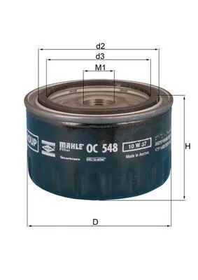 Oljefilter MAHLE OC 548