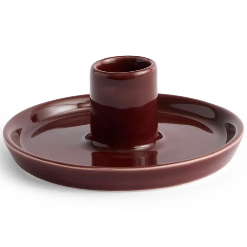 HAY Disc ljusstake Chestnut brown, small, Ø10×4,8 cm