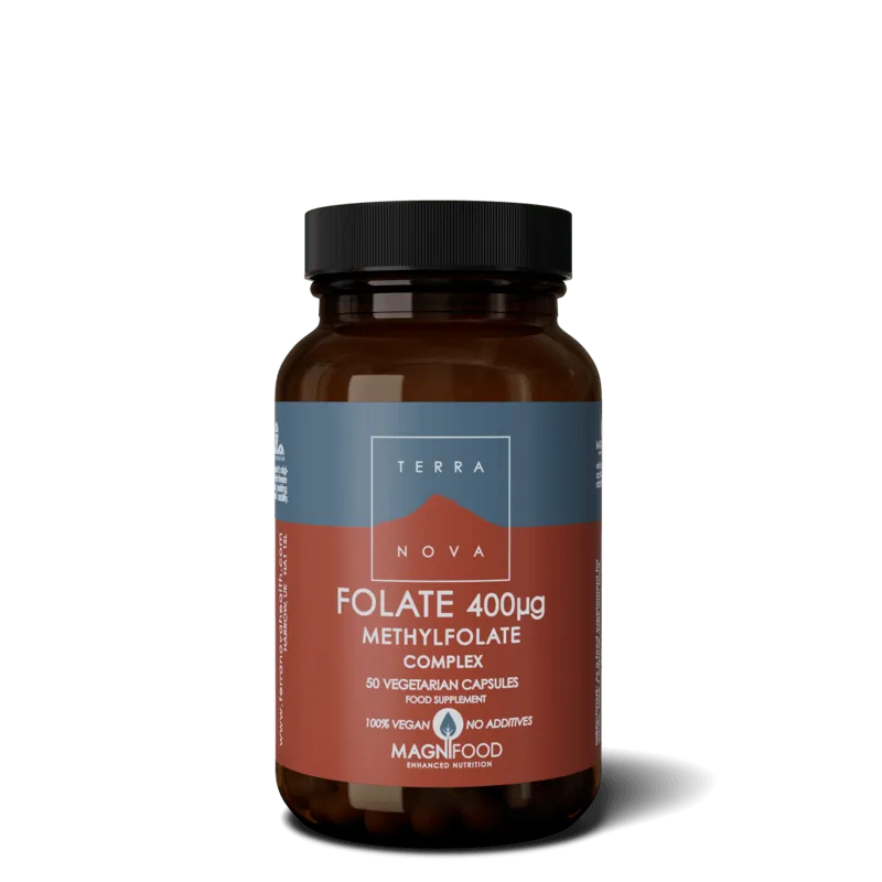 Terranova Folate Methylfolate 400 mg Complex 50 kapslar