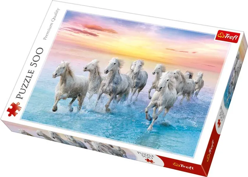 Pussel Galloping white horses 500 bitar, Trefl