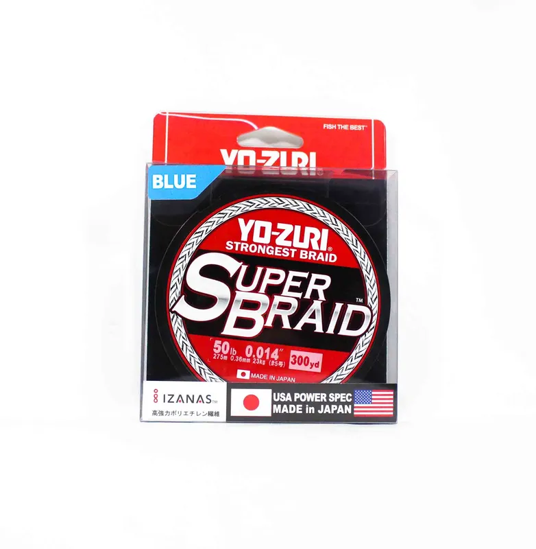 Yo Zuri Duel PE Line Super Braid 300YDS 50Lbs (0,36 mm) Blå R1269-B (1378) blå