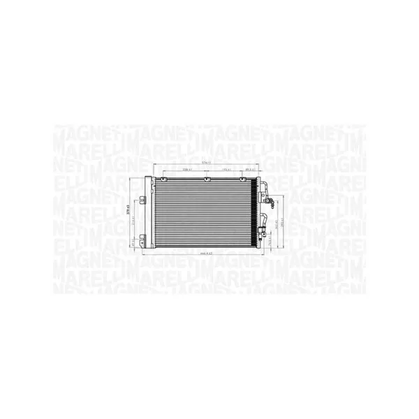MAGNETI MARELLI Kondensor, klimatanläggning – P1727733 – opel, vauxhall – OE 1850096, 93178958