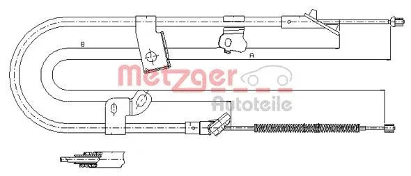 Handbromsvajer METZGER 17.1079