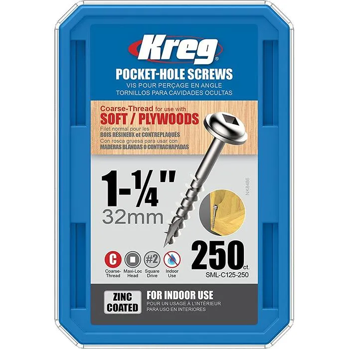 Kreg SML-C125-250 Skruv 32 mm 250-pack