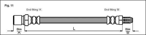 Bromsslang METZGER 4112821