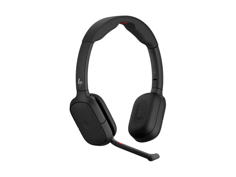 Hp Poly Focus 625 Fold Stereo Bluetooth Headset Stereo Svart