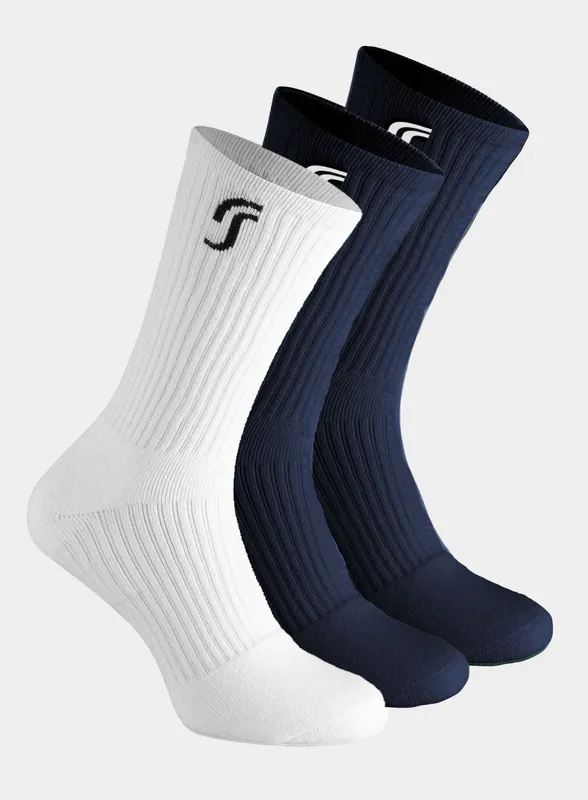 RS Sports - Cushioned Performance Socks 3-Pack - Herr | White