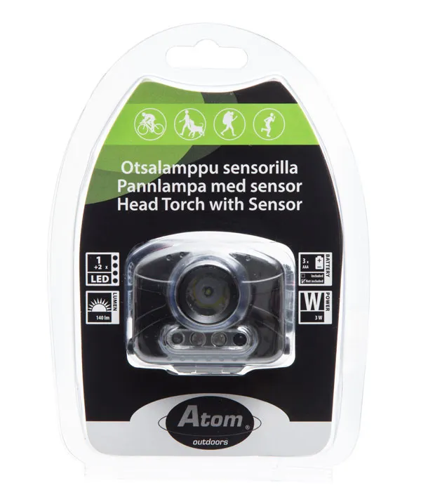 Pannlampa med sensor