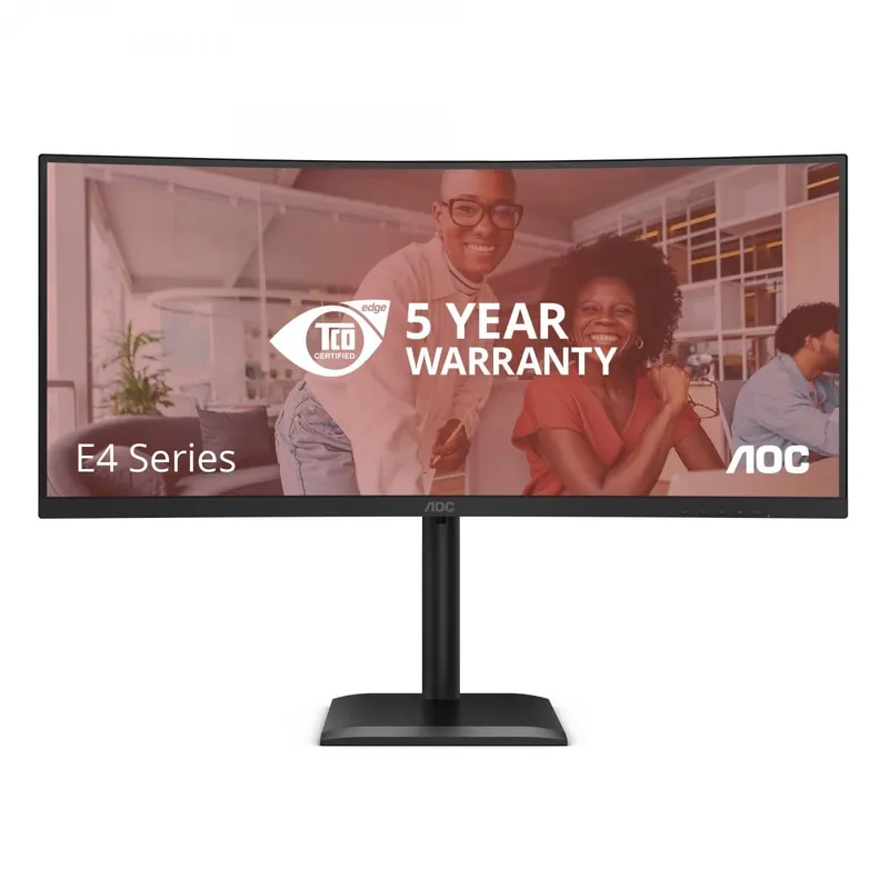 34″ Aoc CU34E4CV - 3440X1440 (Uwqhd) - 120HZ - Va - 90W Usb-C - Kvm Switch