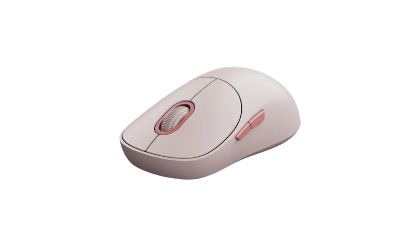 Xiaomi Wireless Mouse 3 - Pink - Mouse - Optic - 5 knappar - Pink