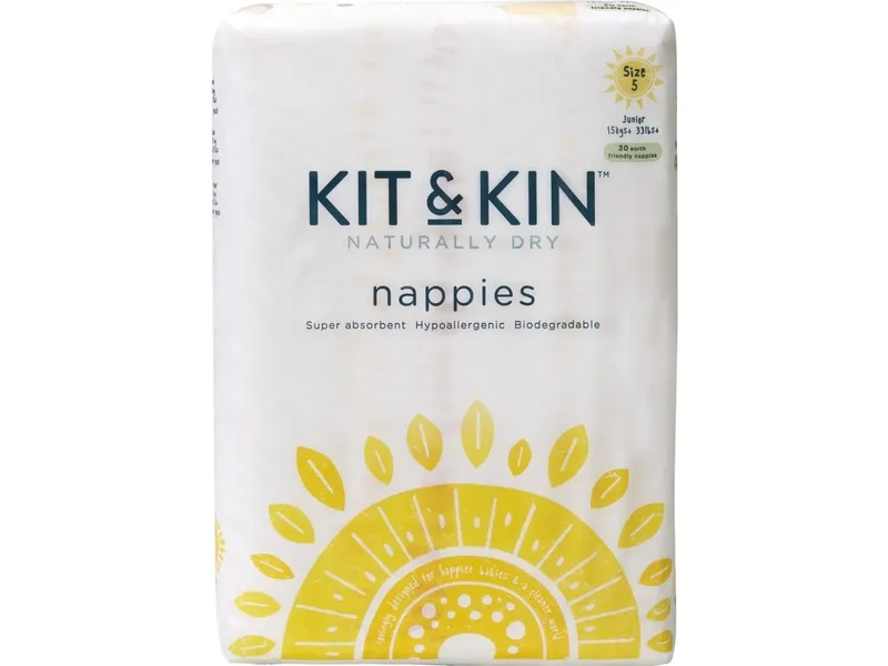 Kit & Kin Hypoallergena Blöjor Size 5 11+ kg 38 st