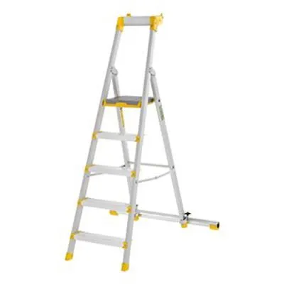 W.steps 55P Trappstege med certifierat aluminium, med stegfot 5 steg