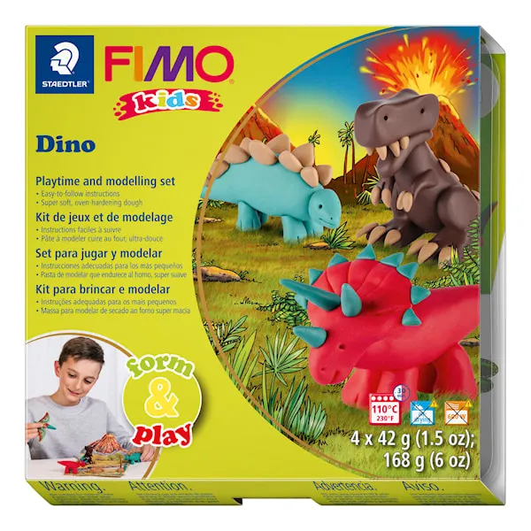 FIMO Kids Modellera Dinosaurie Staedtler