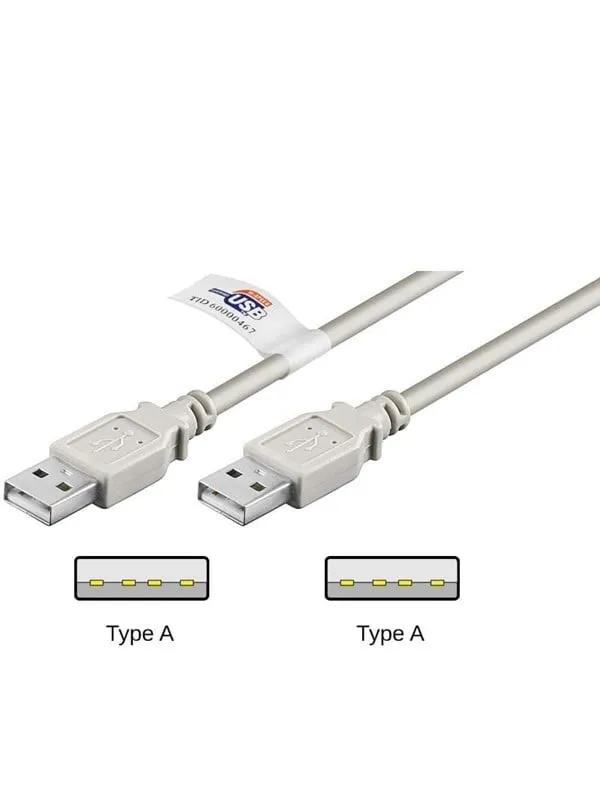 Pro USB-A USB-A - 1.8m - Grå