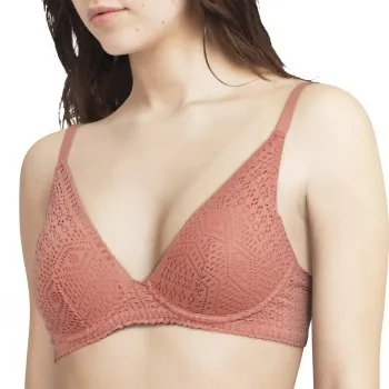 Passionata BH Holala Plunge T-shirt Bra Rosa nylon C 75 Dam