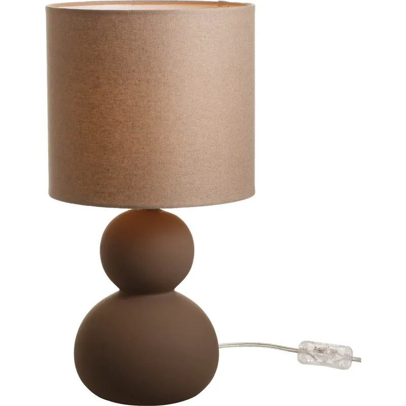 Aneta Lighting - Kalamata 42cm - Bordslampa - Brun