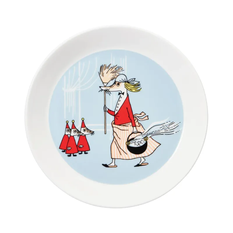 Arabia – Mumin / Moomin 6 st Tallrikar – Filifjonkan grå Design Tove Jansson