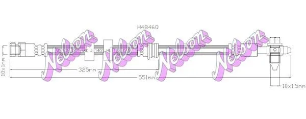 Bromsslang KAWE H4846Q