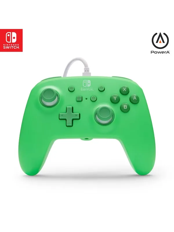 PowerA - Förbättrad Trådbunden Handkontroll för Nintendo Switch - Havsskumsgrön