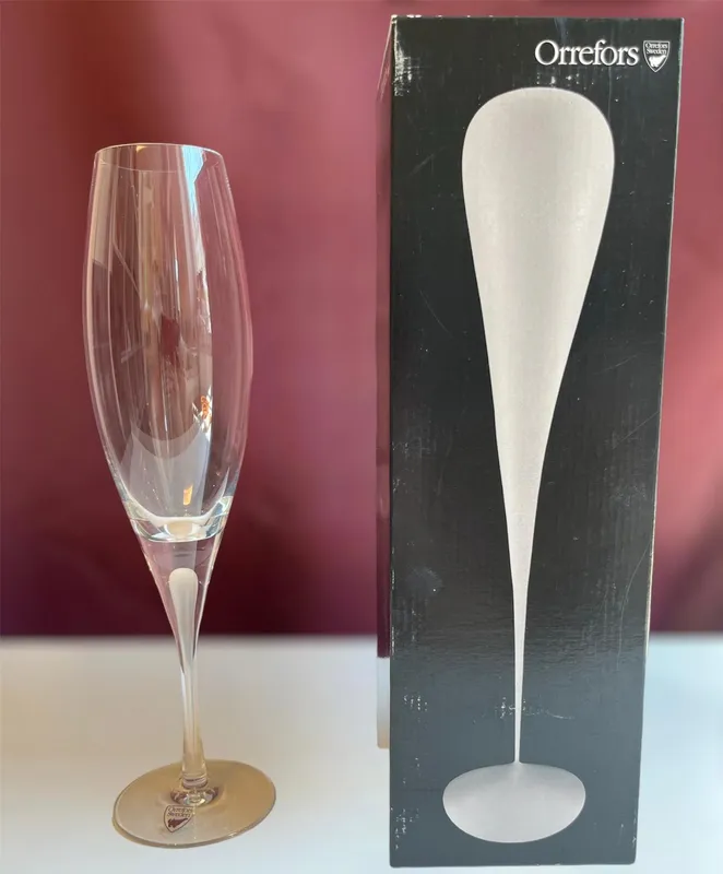 Orrefors – intermezzo satin – champagneglas Design Erika Lagerbielke (#4843)