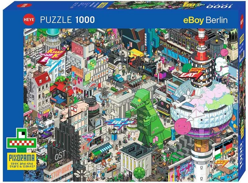 Pixorama Pussel – Cartoon: Jakten i Berlin 1000 Bitar