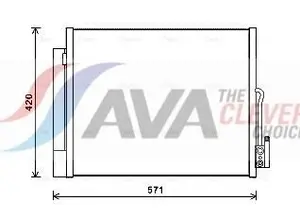 Kondensor, klimatanläggning AVA COOLING SYSTEMS OL5560D