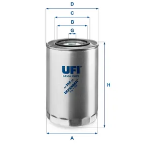 Bränslefilter UFI 24.395.00