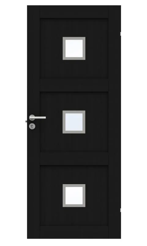 Swedoor Unique GWA 03L 320 Innerdörr svart ek 825×2040 mm