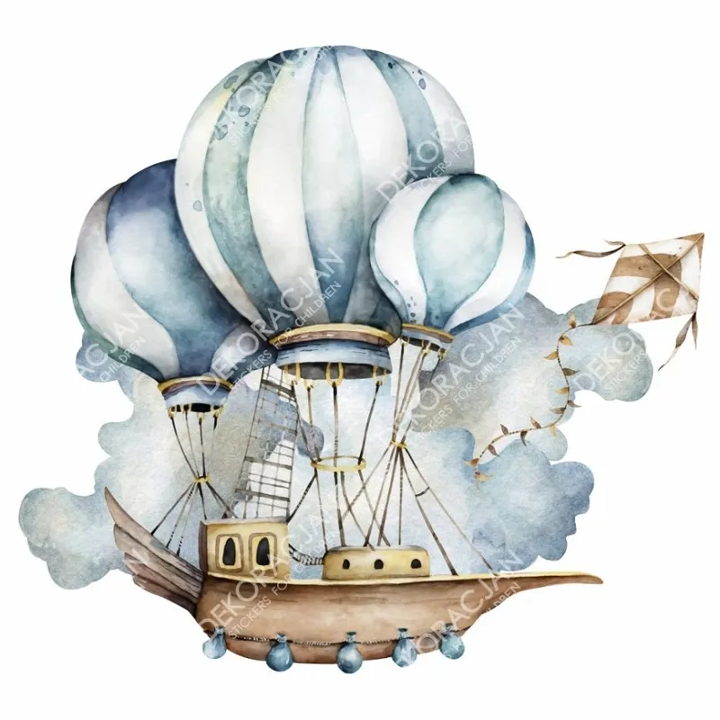 Väggdekal - Ballongskepp