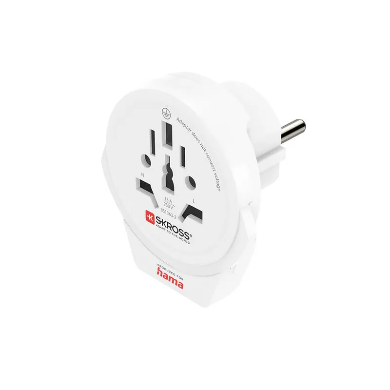 Hama World to Europe USB power plug adapter