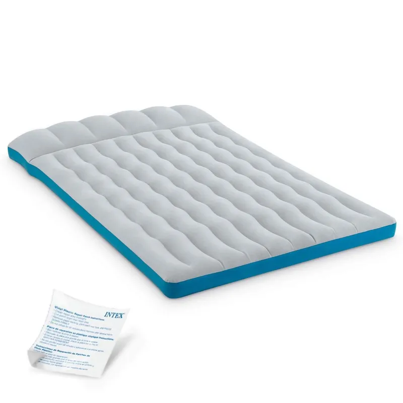 Dubbel campingluftmadrass - 193x124x24 cm