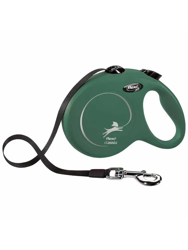 Flexi flexi koppel new classic l 5m band oliv