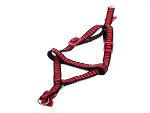 Koppel med sele 128 cm - Strl S - Röd