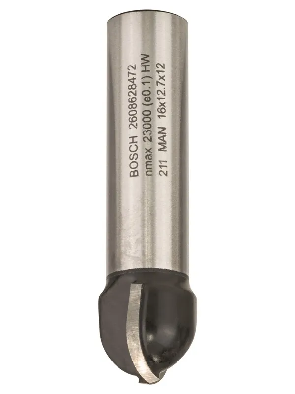 Bosch Hålkälsfräs, 12 mm, R1 8 mm, D 16 mm, L 12,7 mm, G 54 mm 12 mm, R1 8 mm, D 16 mm, L 12,7 mm, G 54 mm