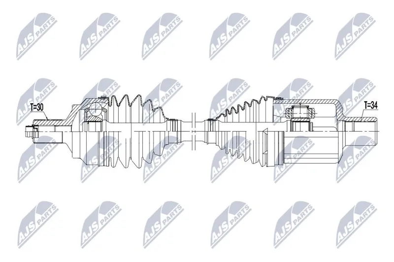 Drivaxel NTY NPW-ME-182