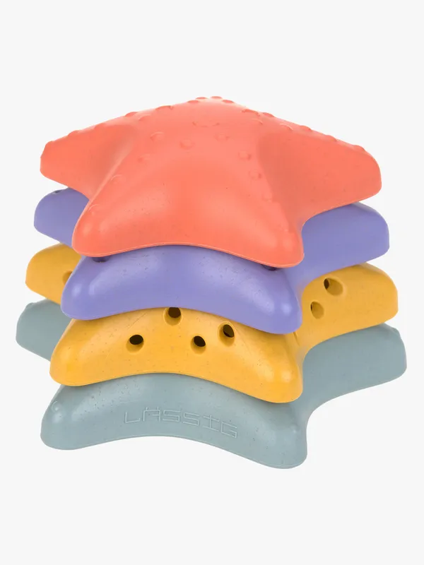 Lässig Sjöstjärna Stapelleksak, Pink/Lilac/Yellow/Blue