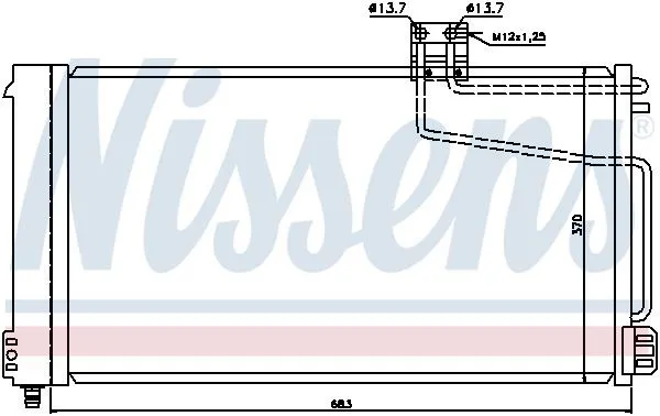Kondensor, klimatanläggning NISSENS 94629
