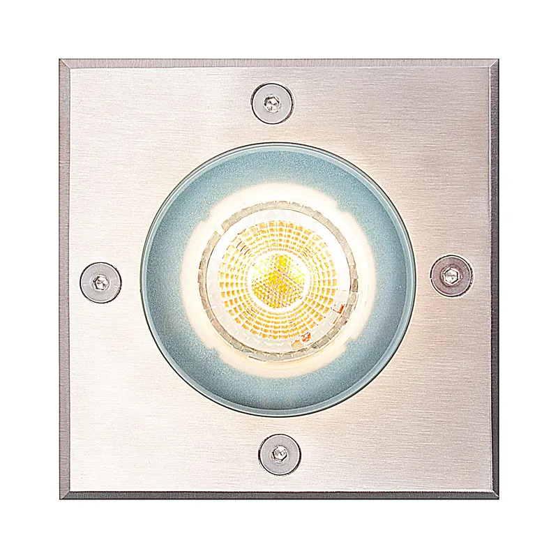 Andor Square Nedgrävnings Spot Stainless Steel - Nordlux - Aluminium