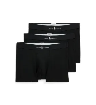 Polo Ralph Lauren för män. 714965507006 Set om 3 klassiska boxershorts i bomullsblandning svart (XL), Hemkläder