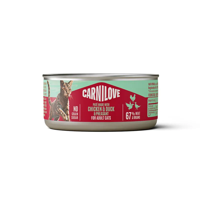 Carnilove Cat Adult Chicken, Duck & Pheasant Paté Våtfoder til Katt 100 g