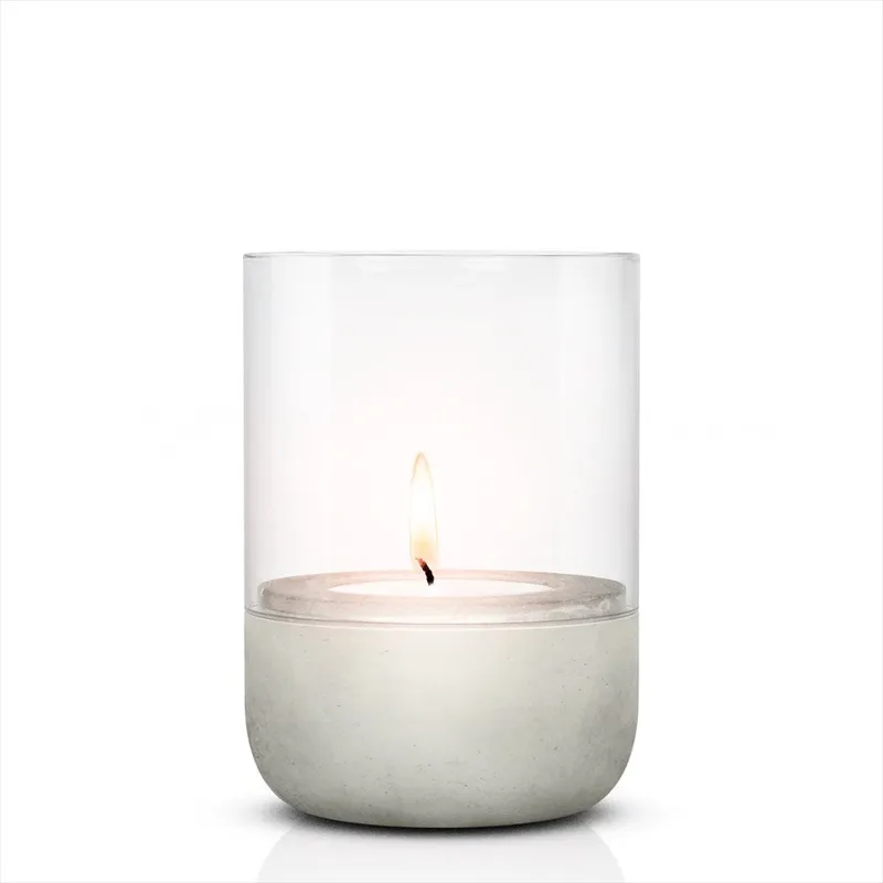 blomus Calma ljuslykta Ø10 cm Light grey