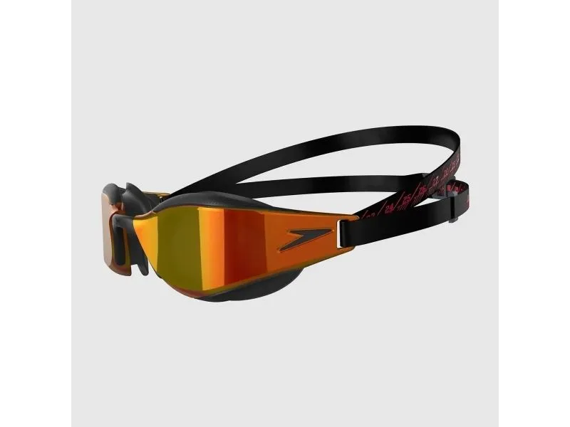Speedo Elite simglasögon - Fastskin Hyper Elite Mirror - Svart/guld - Simglasögon tävling / träning