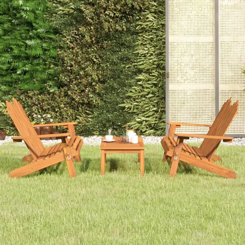 vidaXL Loungegrupp för trädgården 3 delar massivt akaciaträ (#5876)
