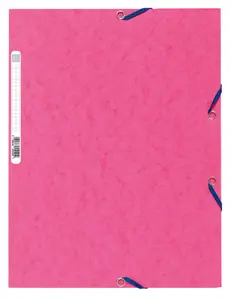 Gummibandsmapp EXACOMPTA 3-klaff A4 rosa
