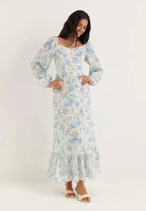 Broderie Anglaise Dress (#6771)