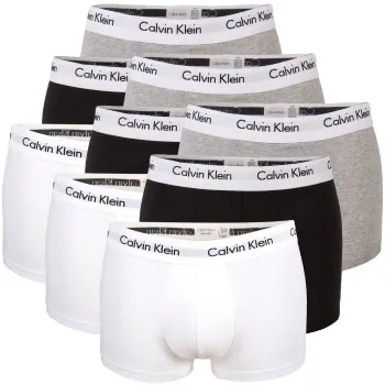 Calvin Klein Kalsonger 3P Cotton Stretch Low Rise Trunks Vit/Grå bomull X-Large Herr